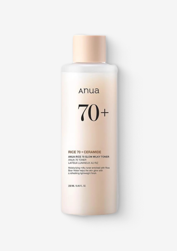 ANUA RICE 70+ GLOW MILKY TONER 250ml