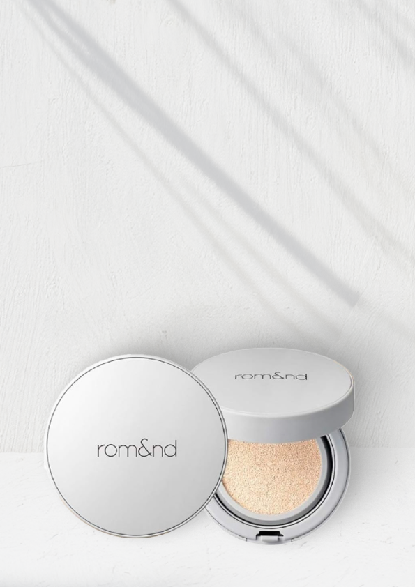 Matte cushion Rom&nd Nu Zero Cushion 02 Natural 21 SPF24 PA+++