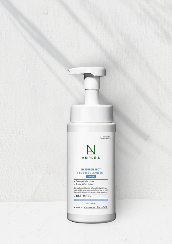 Ample:N Hyaluron Shot Bubble Cleanser  450 мл