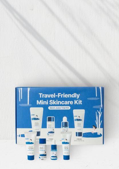 Round Lab Travel-Friendly Mini Skincare Kit Birch Juice